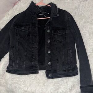 Aeropostale Women's Dark Denim Jacket